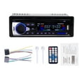 thumbnail image 1 of New 1 DIN 12V/24V Car Stereo FM Car Radio Bluetooth MP3 Player Audio Bluetooth Phone USB/SD MMC Port ISO Connection In Dash ,Easy to Install, 1 of 7