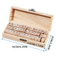thumbnail image 4 of Basic Notebook Set 42 Of English Retro Wooden With Letters And Numbers In Cursive Uppercase, 4 of 9