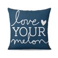 thumbnail image 2 of Discover Luxury with Blue Linen 16x16 inch Throw Pillow Covers - Set of 2 Modern Boho Farmhouse Decorative Cushions for Outdoor, Couch, Sofa, Living Room, 2 of 7