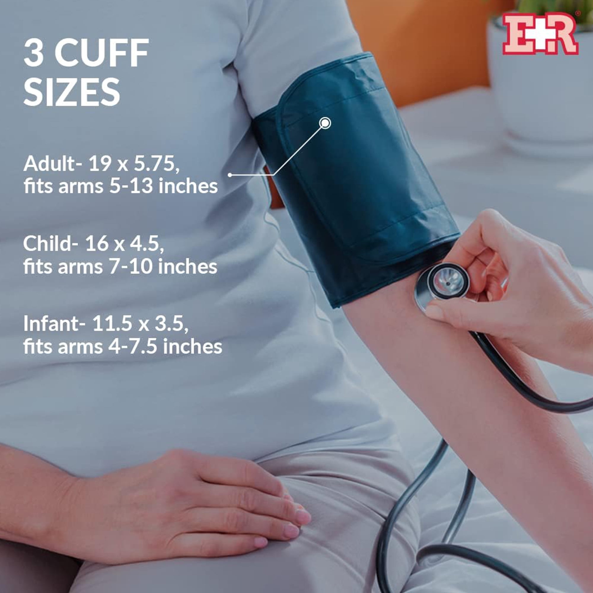 Ever Ready First Aid Fully Automatic 3 Mode 3 Cuffs Upper Arm Blood Pressure Monitor Electronic Sphygmomanometer