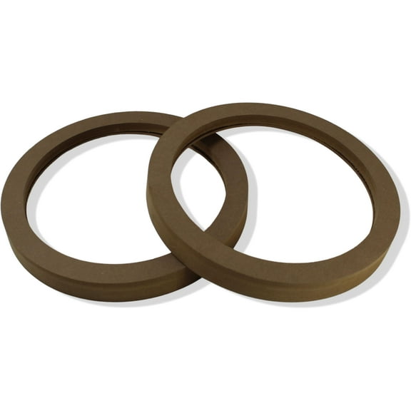 Nippon MDF Speaker Ring: 8″ - Recess with Bezel 1/2″ Extension (pair)
