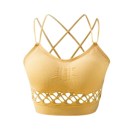 Ploknplq Bras for Women Sports Bras for Women Sport Bra for Women Sports Bra Tops for Top Fitness Yoga Female Pad Sportswear Vest Tank Tops Sport Push Up Bralette Top Camisole for Women