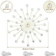 thumbnail image 6 of GHOJET 3Pcs Jeweled Metal Wall Decor,Metal Jeweled Wall Art Starburst Rhinestone Wall Hanging Diamond Accents Bling Crystal Home Decor Creative Iron Wall Decoration for Room, 6 of 8