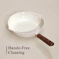 thumbnail image 4 of Carote 21-Piece Nonstick Pots and Pans Set, Ceramic Cookware Set with Steamer, Induction Compatible, White, 4 of 8
