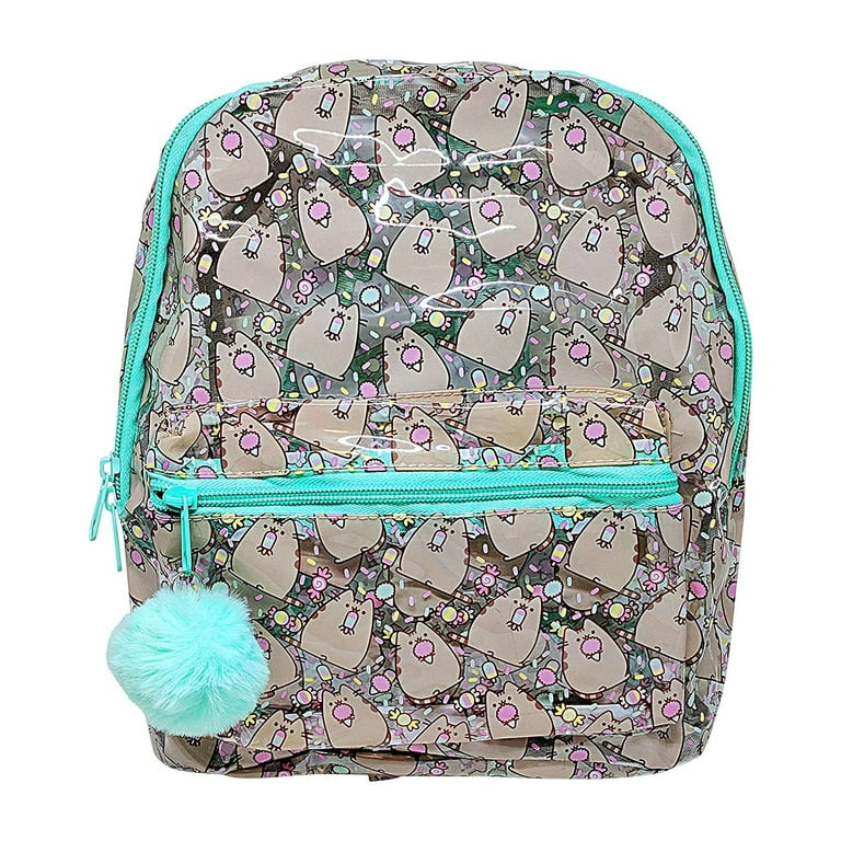 Officially Licensed Pusheen Character All Over Popsicle Print PVC Mini Backpack