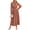 Brown Blue Floral, variant on PRETTYGARDEN Women's Spring Fall Midi Dress Casual Long Sleeve V Neck Swiss Dot Pleated A Line Flowy Dresses