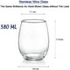 thumbnail image 4 of Juego de 4 copas de vino sin tallo, transparentes, para bebidas de verano, juego de copas de vino, regalo ideal, cristalería irrompible, juego de vasos de fiesta, apto para lavavajillas Fokelyi JQWJ198, 4 of 8