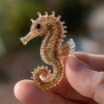 thumbnail image 5 of Bead Embroidery Kit, Ocean Animals 3D Starter Bead Embroidery Set, Easy DIY Beadwork Craft Kit for Beginners and Craft Enthusiasts, 5 of 8