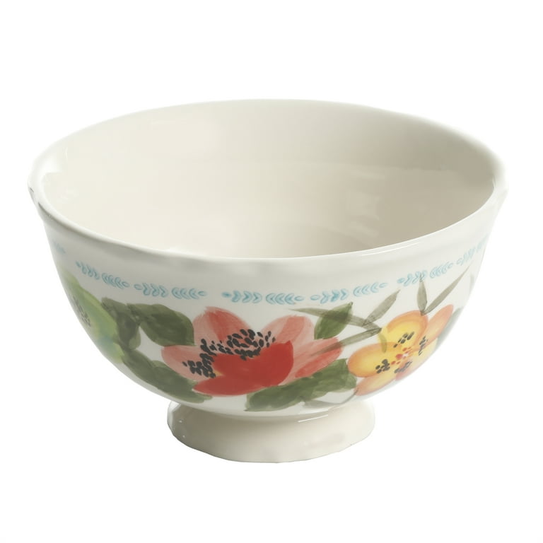  The Pioneer Woman Vintage Floral 6 Footed Bowl Set