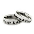 thumbnail image 2 of Personalized Stainless Steel Couples Spinner Ring for Him, 2 of 2
