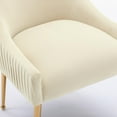 thumbnail image 4 of SEYNAR Modern Velvet Dining Chair Set of 2, Upholstered Side Accent Kitchen Chair with Golden Metal Legs, 4 of 10