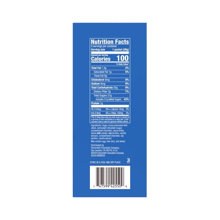 Ghirardelli, Hot Cocoa Mix, 8-1 oz Packets, Classic Flavor