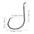 thumbnail image 3 of Anzuelo de pesca en el mar 100 Uds anzuelo de 245g anzuelo de acero con alto contenido de carbono amante de la pesca para pesca en el mar pesca salvaje ANGGREK Otros, 3 of 8