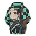 thumbnail image 3 of Demon Slayer Unisex Adult Hoodie Casual Hooded Sweatshirt Pullover Novelty 3D Printed Sweater Jacket L, 3 of 8
