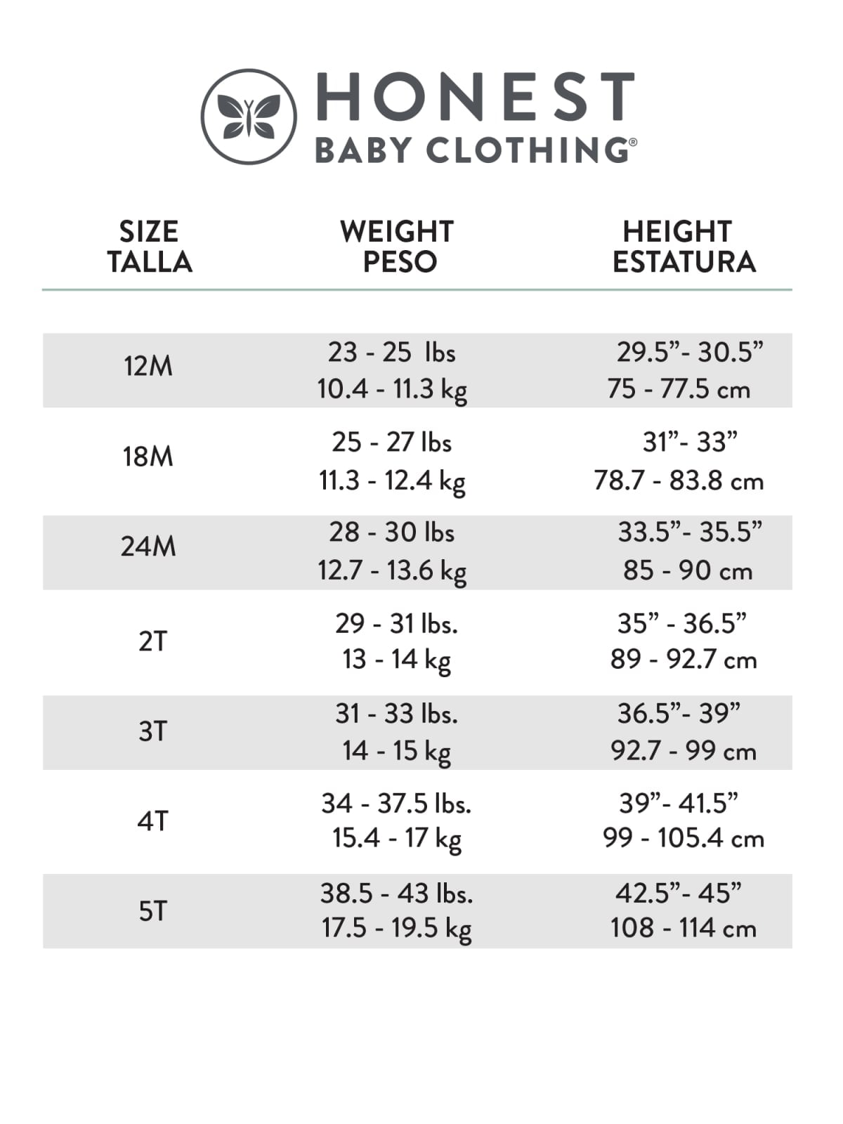 Honest Baby Clothing Organic Cotton Boy/Girl 2-Piece Long Sleeve Pajama Set, 18M to 5T
