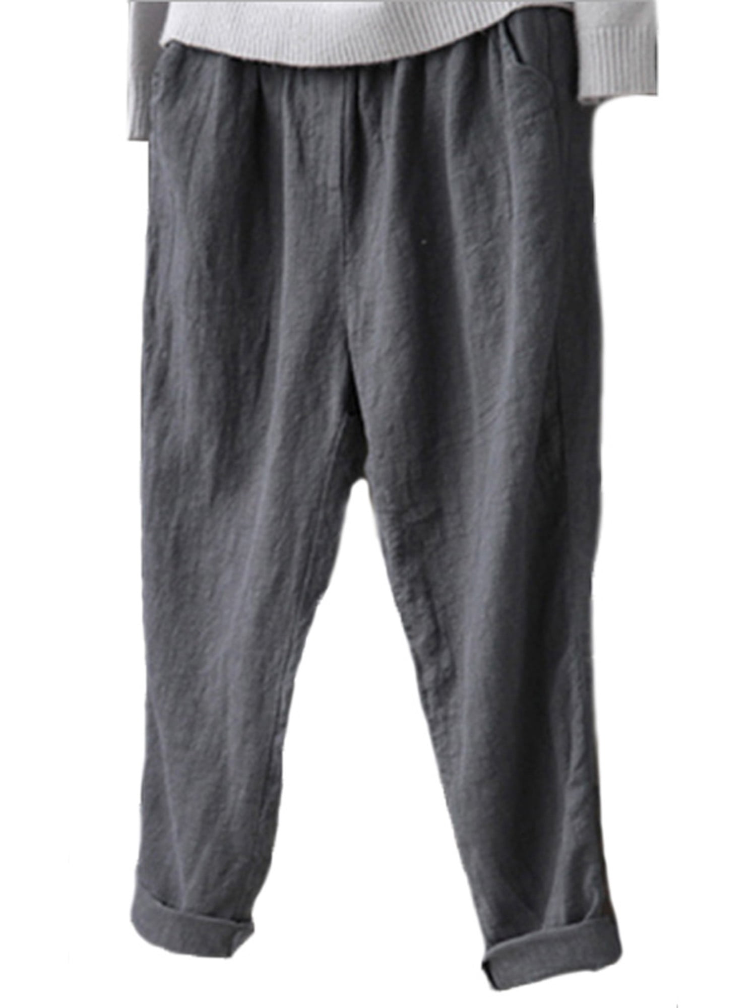 white linen pants womens plus size