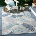 thumbnail image 2 of SAFAVIEH Sunrise Jane Floral Reversible Indoor/Outdoor Runner Rug, Grey/Blue Ivory, 2' x 8', 2 of 2