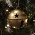 thumbnail image 5 of Haute Decor Jingle Bell Ornaments (large version) - 6 Pack - Burnished Gold, 5 of 5