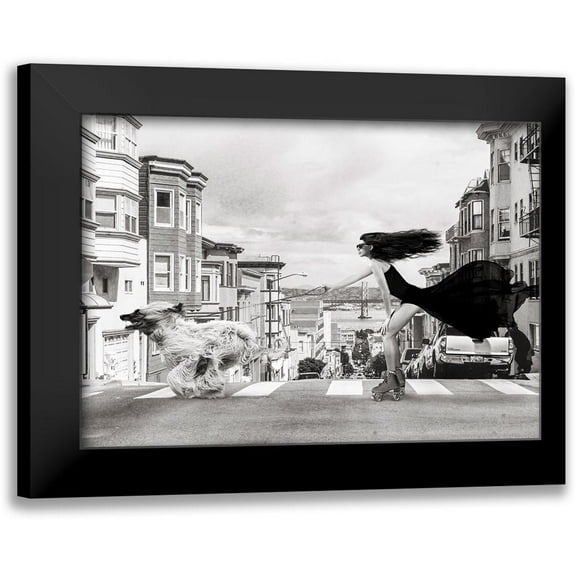 Lauren, Julian 14x11 Black Modern Framed Museum Art Print Titled - Skating in San Francisco