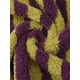 thumbnail image 5 of Bata de baño para mujeres INSPIRE CHIC de felpa suave, de manga larga, con cinturón, de longitud completa, a rayas, peluda y con bolsillos, para spa y ducha, color verde, 5 of 5