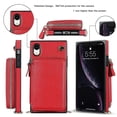 thumbnail image 4 of Funda tipo cartera para iPhone XR con tarjetero y correa para el hombro para mujer, 4 of 5