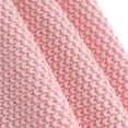 thumbnail image 2 of Unique Bargains 100% Cotton Knit Throw Blanket, Pink, Standard Throw, 2 of 7