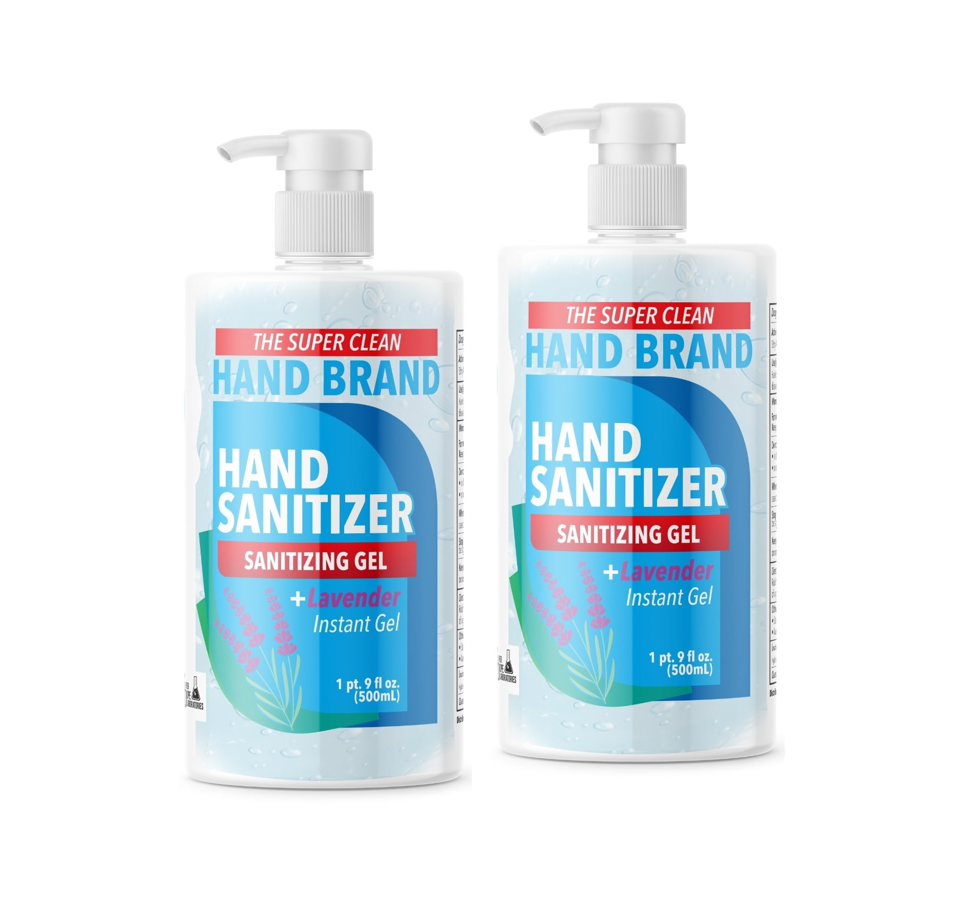The Super Clean Hand Brand Hand Sanitizer Gel 16.9 oz 2 Pack