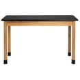 thumbnail image 4 of NPS 24x48" Adjustable Glides Wood Science Lab Table with HPL Top in Black, 4 of 4