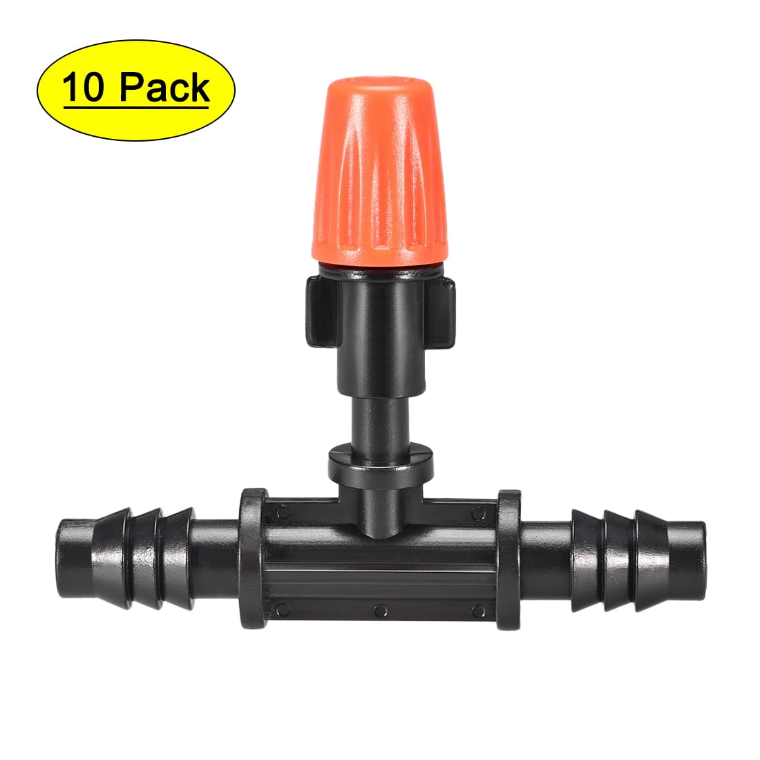 Adjustable Spray Drippers, Mist Nozzle Sprinkler w 1/2" Barb Tee Joints