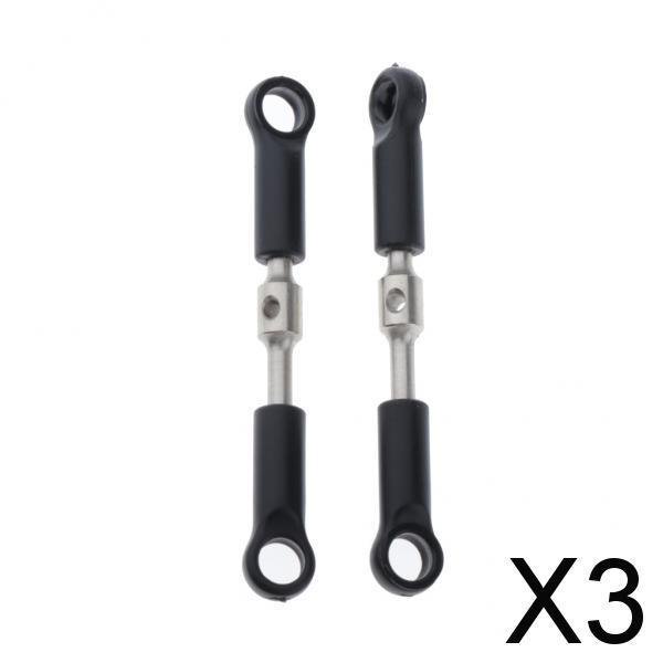 Varillas de Tracción de Servo Varillaje de Metal de Alta Calidad para Vehículos Wltoys 144001 1/14 RC , 3 piezas