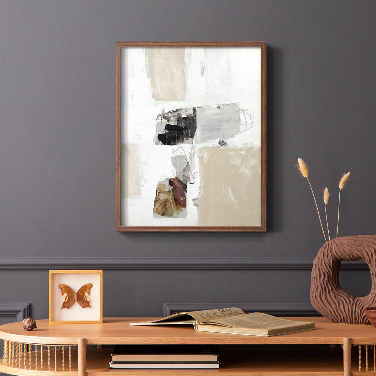 Watch from the Window III V30 Framed Print in Brown Solid Wood 8 x 10 Framed Print
