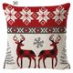 thumbnail image 1 of Funda de almohada transpirable, funda de almohada de Navidad de piel de lino de un solo lado, 1 of 5
