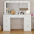 thumbnail image 3 of Boahaus Freya Vanity with Light Bulbs (White), 3 of 5