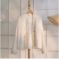 thumbnail image 4 of Chaleco de traje con cuello redondo y manga larga con peine de jade oblicuo Nuevo, 4 of 4