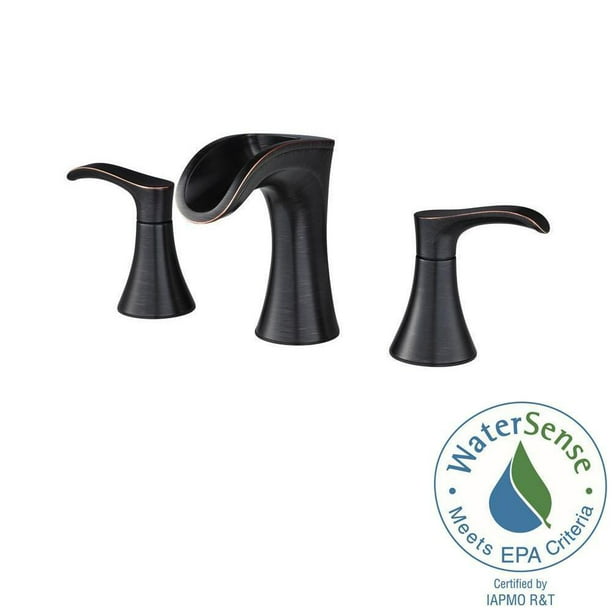 Pfister Brea 8 In Widespread Waterfall Faucet Tuscan Bronze Lf