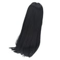 thumbnail image 4 of Long Straight Doll , Heat Resistant Dolls Hair Replacement   For Cosplay Black, 4 of 8