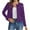 Purple, variant on ASDFVBKG Sequin Jackets for Women Open Front Sparkly Glitter Long Sleeve Blazer Cropped Dressy Coat Loose Jackets Purple XL