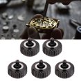thumbnail image 4 of 5 piezas de reloj de acero, corona, cabeza de reloj, piezas de reparación, accesorios de repuesto, negro, 6mm/0,24 pulgadas, 4 of 14