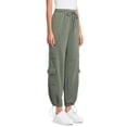 thumbnail image 4 of No Boundaries Women's Juniors Pull On Knit Cargo Joggers, Sizes XS-3XL, 4 of 6