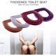 thumbnail image 3 of Funda para asiento de inodoro de baño, cojín suave, funda de tela lavable en caliente para inodoro, se adapta a todos los asientos de inodoro ovalados, 3 of 6