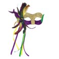 thumbnail image 3 of Cosplay Mask, Venetian Mask, Masquerade Mask, New Mardi Gras Masks for Women With Feathers - Womens Mascarade Venetian Mask for Masquerade Party, Mardi Gras, Halloween Cosplay Prom, Christmas, 3 of 5