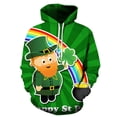 thumbnail image 1 of Hombres Día de San Patricio Casual 3D Impresión Digital Manga Larga Bolsillo Sudaderas Con Capucha Blusa Odeerbi  ODB119037, 1 of 3