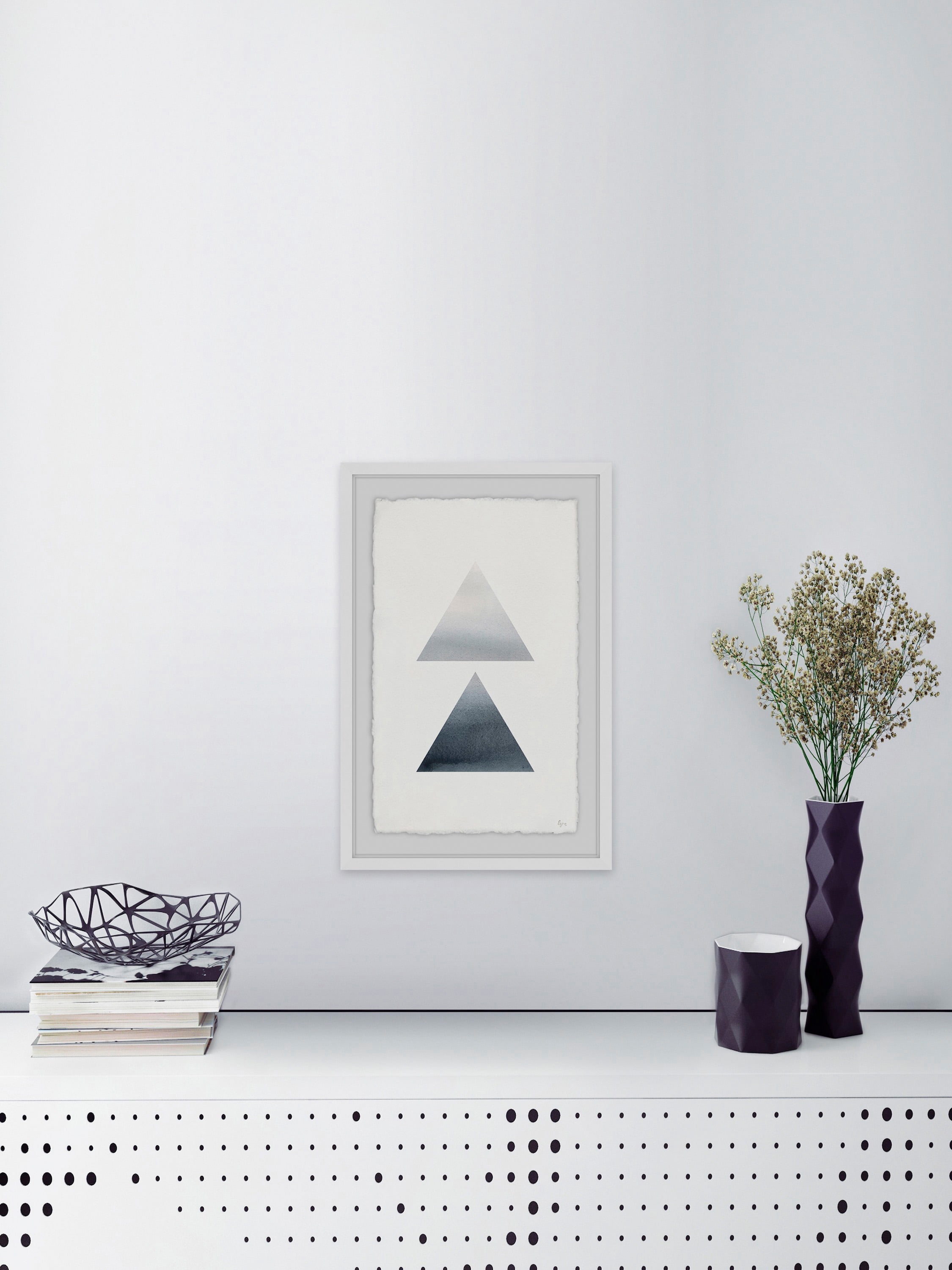 Smoky Diamond Framed Painting Print