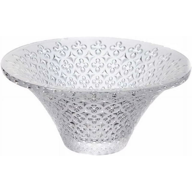 Lalique Venezia Bowl, Clear crystal, 15 wide