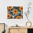 thumbnail image 6 of Zufioo Vintage Sunflowes Print Canvas Decorative Painting with Solid Wood Frame Art Decoration, Suitable for Home and Office Wall Decoration, 6 of 6
