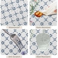 thumbnail image 4 of 60x84inches Rectangle Table Cloth Blue White Faience Print Pattern with Bright Color Floral Tablecloth Waterproof and Stain Resistant Table Cover for Kitchen Dining Room Buffet Banquet Party, 4 of 7