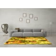 thumbnail image 3 of Ahgly Company Indoor Round Abstract Yellow Contemporary Area Rugs, 4' Round, 3 of 4