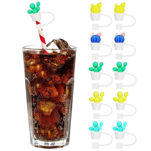 Raindrops 1Set Certified Material Cute Straw Toppers for present Giving