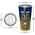 thumbnail image 2 of Milwaukee Custom Personalized Stainless Steel Glass Tumbler,Milwaukee Sports Travel Coffee Mug,Milwaukee Car Cup,Custom Name and Number,Classic Gifts for Men Women Fans., 2 of 5