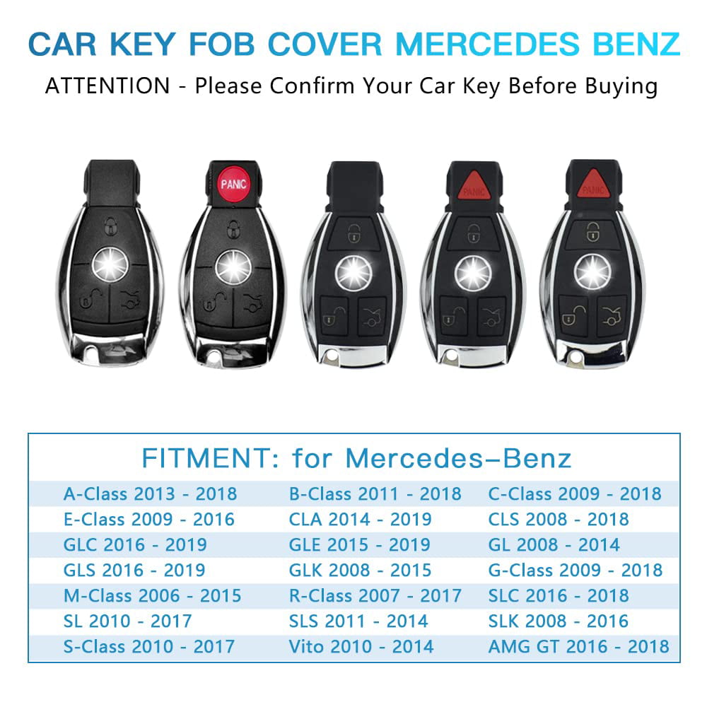1797 for Mercedes Benz Key Fob Cover Accessories Bling Keychain